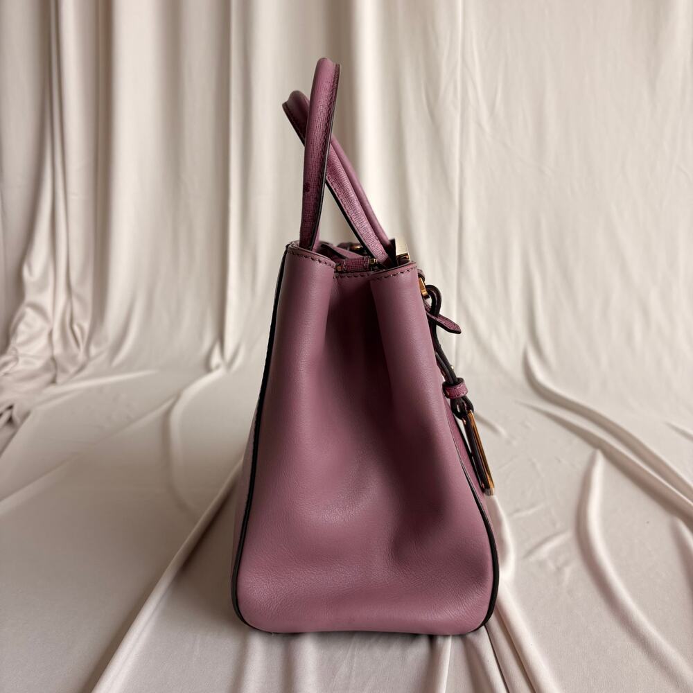 Fendi 2Jours Tote - Lilac/Old Rose Vitello Elite Leather - Picture 10 of 16